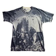 Vtg 1992 Wizard Of Oz All Over Print T-Shirt L Stanley DeSantis Movie Tee 90s