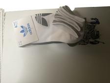Adidas Trefoil Cushion NO SHOW Light, Med and Dark Grey/Black  Socks Men's L