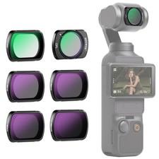 NEEWER 6-Pack Magnetic ND/CPL/UV Filter Set for DJI OSMO Pocket 3 w/ ND16-ND256