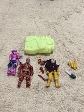 Knights of The Slice Toy Pizza Glyos  RARE LOT!  Including 2 Halloween Editions