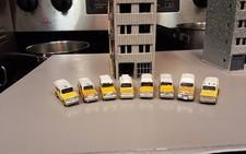 3D Printed N Scale 1/160 Chevrolet Suburban Hi-Top Ambulances, WHITE over...