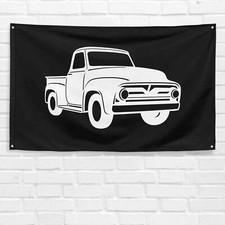 For Ford Vintage Truck Enthusiast 3x5 ft Flag Dad Grandpa Birthday Gift Banner