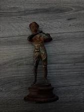 ernest rancoulet bronze statue boy flute player