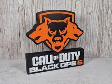 Call of Duty Black Ops 6 Logo Display Sign Cerberus Hellhound Desk Art Decor