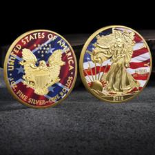 Statue Of Liberty Coin Collectable Commemorative Military Government 1-pc