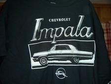 CHEVROLET IMPALA MENS BLACK T SHIRT SIZE 3XL SHORT SLEEVE CAR CLASSIC SUMMER NEW