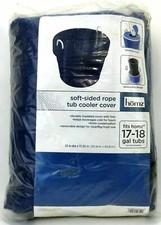 Soft Sided Rope Tub Cooler Tub w Rope Handles and Cover. 17-18 gal Utility