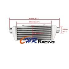 ALUMINUM TURBO INTERCOOLER 2.25" IN/OUTLET 18" x 6" x 2" FMIC UNIVERSAL