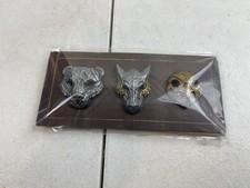 God of War Ragnarok Jotnar Collector's Edition Falcon Bear and Wolf Pin Set New