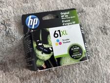 New Genuine HP 61 XL Tri-Color High Yield Ink Exp 07/2023 New OEM