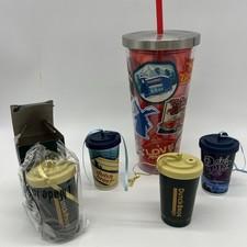 Dutch Bros 24 oz Holiday Winter Tumbler Red & 4 Dutch Bros Christmas Ornaments