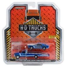 1:64 GreenLight *HD TRUCKS 24* Ford Drag Team 1969 F350 Ramp & Mustang *NIP*