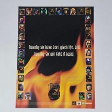 Mortal Kombat Trilogy PlayStation 1 PS1 N64 Given Life Print Ad/Poster Promo Art