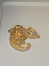 Handmade Resin Sleeping Dragon Gold/yellow