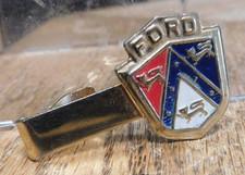 Vintage Ford Advertising Crest Tie Clip Enamel Emblem, Nice. BUY IT NOW