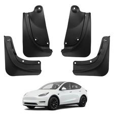 2020-2025 TESLA Model Y Mud Flaps Set of 4 NEW Save! PP TPE Easy Install
