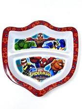 Marvel SpiderMan & Friends Childs Divided Melamine Plate Zak