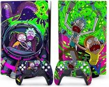 Toxxos PS5 Skin, Disc Edition Console & Controller Vinyl Cover Wrap Rick & Morty
