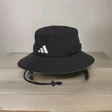 Adidas Unisex Victory Bucket Hat Drawstring UPF 50+ Black One Size 