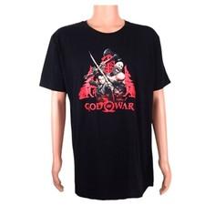 Premium Kratos & Son Mens Shirt XL Black Cotton God of War PlayStation NEW