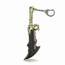 Kratos God Of War Blades Of Chaos Sword Ragnarok Metal Keychain
