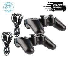 2x Black Wireless Bluetooth Video Game Controller Pad For Sony PS3 Playstation 3