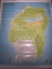 Grand Theft Auto V GTA 5 MAP LOS SANTOS  BLAINE COUNTY XBOX ONE 360 PS4 PC Wii
