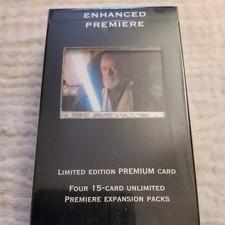Star Wars CCG - Enhanced Premiere Obi-Wan with Lightsaber Factory Sealed Deck