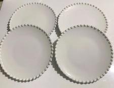  Costa Nova Set of 4 Stoneware Appetizer Plates Pearl Collection - NIB