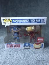 Funko Pop Captain America Iron Man 2 Pack Marvel Civil War Collector Corps