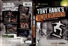 Tony Hawks Underground Microsoft Xbox Art Insert Only No Game Used Condition