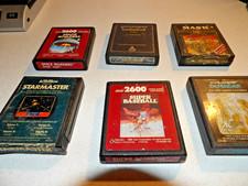 Atari Game Cartridge Lot Of 6 Used and Untested