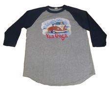 Vtg Rare Tom Griffin Van Gogh VW Bus-Style Raglan Sleeve T-Shirt Men's Size M/L