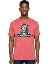 Dj-Cat-5 Mens Graphic Tee, 100% Cotton, Casual Summer Wear