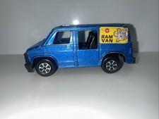 Vintage TootsieToy Blue Dodge Ram Van 4" Diecast