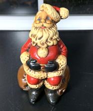 VINTAGE SANTA CLAUS CERAMIC ATLANTIC MOLD 4.5" TALL CHRISTMAS DECOR FIGURINE