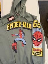 OFFICIAL MARVEL BRAND NEW spider-man hoodie with logo on front and sleeve 