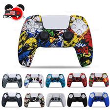 For PS5 Controller Silicone Protective Cover Skin Anti-Slip Case+Thumb Grip Caps