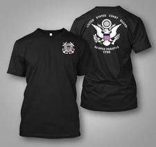 US Coast Guard Flag USCG Logo - Custom front and back t-shirt tee