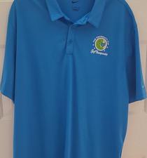 Nike Golf Men's XL Blue Short Sleeve Polo Shirt Embroidered Logo Chairman's Cup