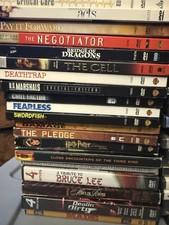 Lot of 54 DVDs with movies for sale