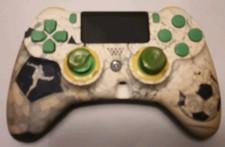 Scuff Impact Sony PlayStation PS4 Wireless Controller White/Green Soccer Theme