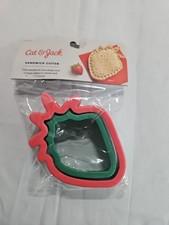 Cat & Jack Uncrustable Sandwich Cutter And Maker Sealer Cutter, Strawberry.  A13