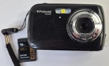Polaroid IS126 16.1mp Digital Camera - Black Tested Working, W/ Memory Card