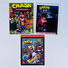 (Lot of 3) Crash Bandicoot, 2 & 3 Playstation Official Strategy Guide Hint Books