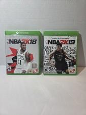 NBA 2K18 & NBA 2K19 Xbox One Lot Complete CIB Tested Kyrie Giannis