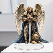 Archangel Michael Statue Religious Home Office Desktop Decor Father's Day Gift