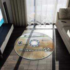 MW2 Decorative Rug | Call of Duty Modern Warfare Round Rug | Gaming Decor gift