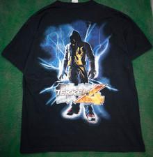 Vintage Namco Tekken 4 T Shirt XL Playstation PS2 Video Game Promo Anime Tee