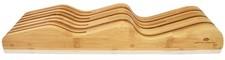 Bamboo Knife Block Holder, In-Drawer Knife Drawer Organizer,Knife Block witho...